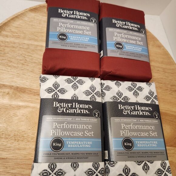 Better Homes & Gardens King Pillowcases – 8 Ct, 400 TC, Temp Regulating, NIP - Picture 7 of 7